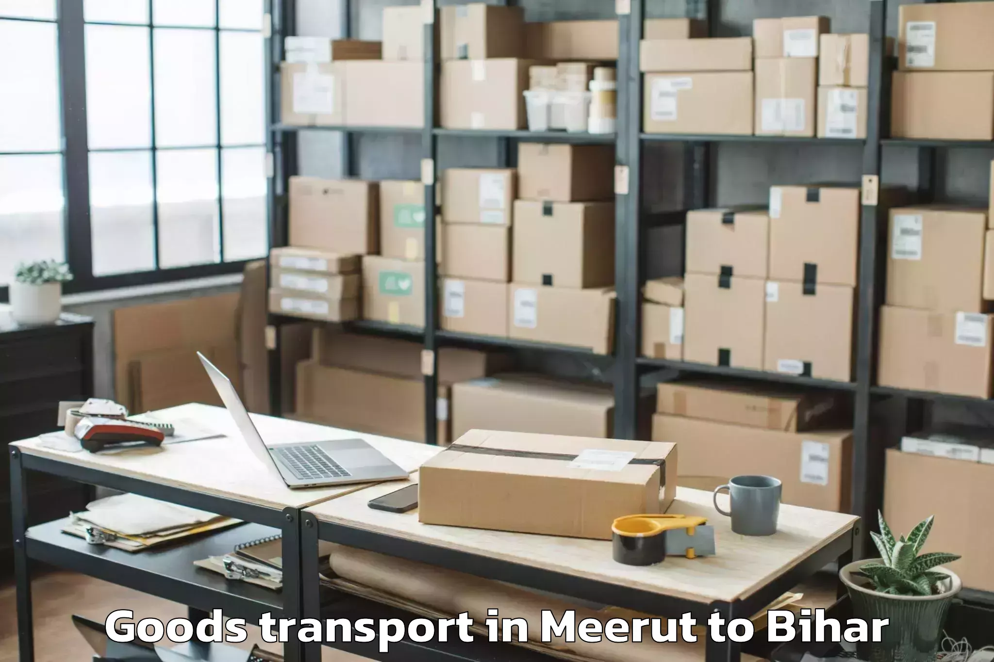 Book Meerut to Manihari Goods Transport